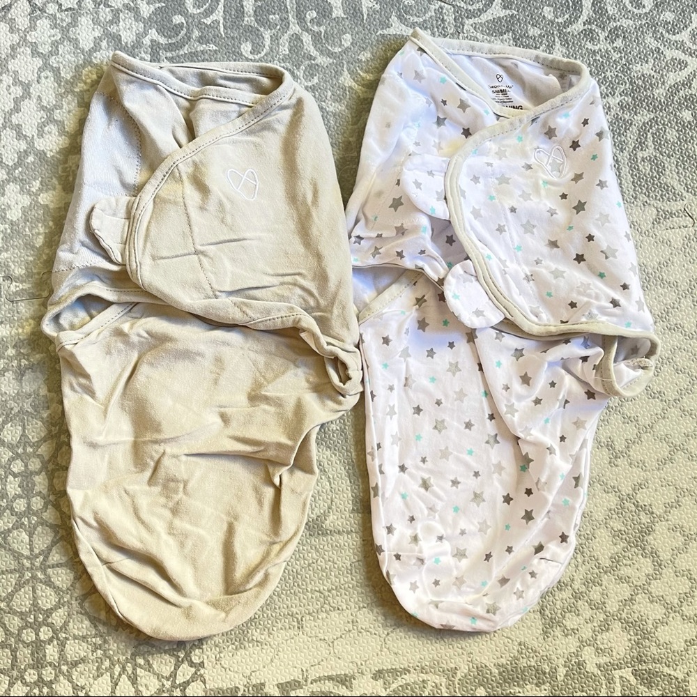 SwaddleMe Original Organic Swaddle – Size Small/Medium, 0-3 Months, 2-Pack